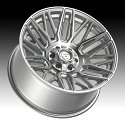 Gear Offroad 770BS Edge Brushed Silver Custom Truck Wheels 2