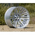 Gear Offroad 770BS Edge Brushed Silver Custom Truck Wheels 4