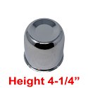 HC202A / Gorilla Closed Push-Thru Chrome Center Cap / 4.25&quot; Diameter 5