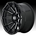 XD Series XD847 Outbreak Gloss Black Milled Custom Wheels Rims 2