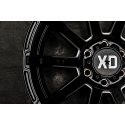 XD Series XD847 Outbreak Gloss Black Milled Custom Wheels Rims 4
