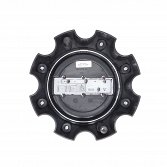 89-9778SB / Ultra Satin Black 8x6.5 Bolt-On Center Cap 3