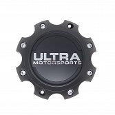 89-9778SB / Ultra Satin Black 8x6.5 Bolt-On Center Cap 2