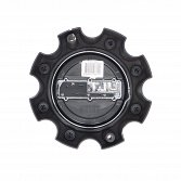 89-9778SBX / Ultra Satin Black 8x6.5 Bolt-On Center Cap 3