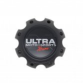 89-9778SBX / Ultra Satin Black 8x6.5 Bolt-On Center Cap 2