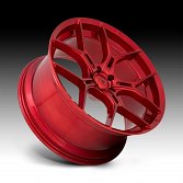 Asanti Black Label ABL37 Monarch Candy Red Custom Wheels 2