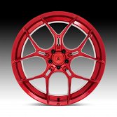 Asanti Black Label ABL37 Monarch Candy Red Custom Wheels 3