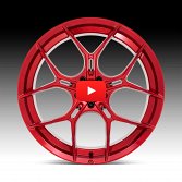 Asanti Black Label ABL37 Monarch Candy Red Custom Wheels 4