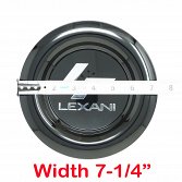 C-XL695/696-FB / Lexani Wraith XL Gloss Black Snap In Center Cap 3