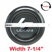 C-XLC695/696-FB / Lexani Mugello & Wraith XL-C Floating Gloss Black Snap In Cap 4