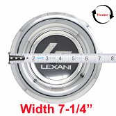 C-XLC695/696C / Lexani Mugello & Wraith XL-C Floating Chrome Snap In Cap 3