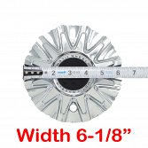 CAP-436C / Motiv Chrome Bolt On Center Cap 4