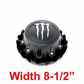 CAP-534B-MC-10-T / Monster Energy Edition 534B 20x10 Tall Satin Black Center Cap 4