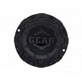 CAP-6C-B17 / Gear Alloy Gloss Black With Satin Black Logo Bolt-On Center Cap 2