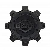 CAP-8L-B16 / Gear Alloy Gloss Black With Satin Black Inlay Bolt-On Center Cap 2