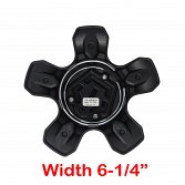 CAP-TIS-H-BB21 / TIS Gloss Black Snap-On Center Cap 4