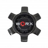 CAP-WX-6H-BR21 / Worx Alloy Gloss Black Snap On Center Cap 2