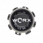 CAP-WX-8-BC21 / Worx Alloy Gloss Black Bolt On Center Cap 2