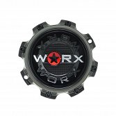 CAP-WX-8-BR21 / Worx Alloy Gloss Black Bplt On Center Cap 2