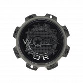 CAP-WX-8T-BB21 / Worx Alloy Gloss Black Bolt On Center Cap 2