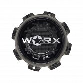 CAP-WX-8T-BC21 / Worx Alloy Gloss Black Bolt On Center Cap 2