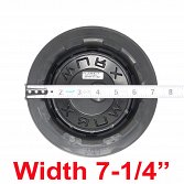 CAP-WX6-B20 / Worx Alloy Gloss Black 5/6-Lug Bolt On Center Cap 3