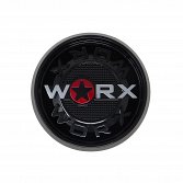 CAP-WX8T-BR20 / Worx Alloy Gloss Black Tall 8-Lug Snap On Center Cap 2