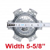 CAP-WXF-6-C21 / Worx Alloy Chrome 6-Lug Bolt On Center Cap 4