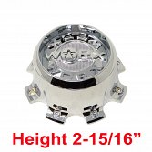 CAP-WXF-8-C21 / Worx Alloy Chrome 8-Lug Bolt On Center Cap 3