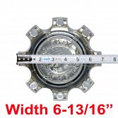 CAP-WXF-8-C21 / Worx Alloy Chrome 8-Lug Bolt On Center Cap 4