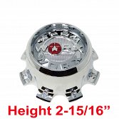 CAP-WXF-8-CR21 / Worx Alloy Chrome 8-Lug Bolt On Center Cap 3