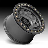 KMC KM236 Tank Beadlock Matte Anthracite Custom Truck Wheels 2