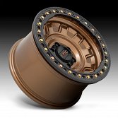 KMC KM236 Tank Beadlock Matte Bronze Custom Truck Wheels 2