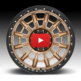 KMC Carnage KM547 Matte Bronze Custom Wheels Rims 4