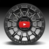 KMC Carnage KM547 Machined Black Gray Tint Custom Wheels Rims 4