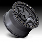 KMC KM550 Riot SBL Anthracite Custom Truck Wheels 2