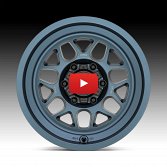 KMC KM725 Terra Midnight Blue Custom Truck Wheels 4