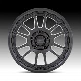 KMC KM727 Wrath Satin Black Custom Truck Wheels 3