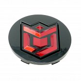 LENS-655BMR-8-DB / DropStars Gloss Black/Red Logo Snap-In Center Cap 2