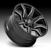 Moto Metal MO804 Spider Gloss Black Milled Custom Truck Wheels Rims 2