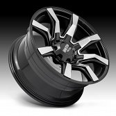 Moto Metal MO804 Spider Machined Gloss Black Custom Truck Wheels Rims 2