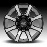 Moto Metal MO804 Spider Machined Gloss Black Custom Truck Wheels Rims 3