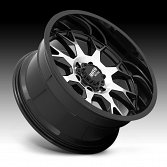 Moto Metal MO806 Talon Machined Gloss Black Custom Truck Wheels Rims 2