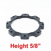 SPACER-8L-M14 / Gear Alloy Satin Black 8-Lug Undercap Spacer 2