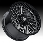 TIS Offroad 553BM Gloss Black Milled Custom Truck Wheels 2