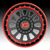 XD Series XD856 Omega Black Red Custom Truck Wheels Rims 3