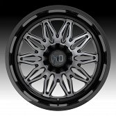 XD Series XD859 Gunner Machined Black Grey Tint Custom Truck Wheels Rims 3