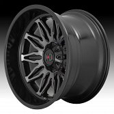 XD Series XD859 Gunner Machined Black Grey Tint Custom Truck Wheels Rims 2