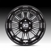 XD Series XD865 Phoenix Gloss Black Milled Custom Truck Wheels 3