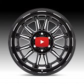 XD Series XD865 Phoenix Gloss Black Milled Custom Truck Wheels 4